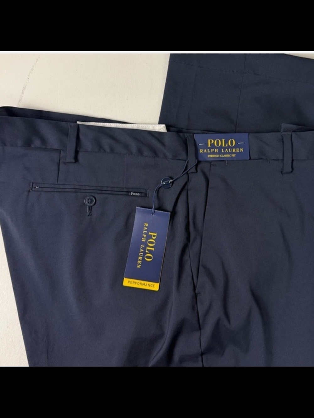 Polo by Ralph Lauren Men's Dark Navy Performance Dress Pants